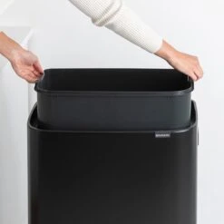 Brabantia - Bo Touch Bin Hi 60 L Matt Black -Thuis Opslag Winkel 1200x1200 1507