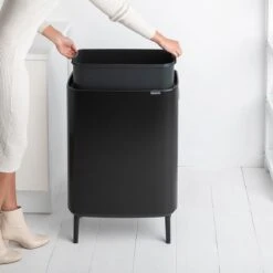 Brabantia - Bo Touch Bin Hi 60 L Matt Black -Thuis Opslag Winkel 1200x1200 1509