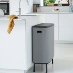 Brabantia - Bo Touch Bin Hi 2 X 30 L Mineral C Grey -Thuis Opslag Winkel 1200x1200 1530