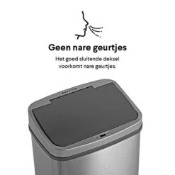 Homra LUX Prullenbak Met Sensor - Automatische Soft Close Deksel - 50 L - Hoogwaardig RVS - 50 Liter Vuilbak - Infrarood Bewegingssensor - Hygiënische Vuilnisbak - Vingerafdruk Bestendig - Sensor Prullenbak 24 Homra LUX Prullenbak Met Sensor - Automatische Soft Close Deksel - 50 L - Hoogwaardig RVS - 50 Liter Vuilbak - Infrarood Bewegingssensor - Hygiënische Vuilnisbak - Vingerafdruk Bestendig - Sensor Prullenbak -Thuis Opslag Winkel 1200x1200 1560