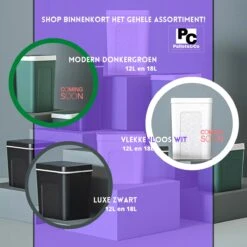 Smart Afvalbak - Zwart/ Prullenbak Met Sensor/ 18 Liter/ Modern Design 9 Smart Afvalbak - Zwart/ Prullenbak Met Sensor/ 18 Liter/ Modern Design -Thuis Opslag Winkel 1200x1200 1566