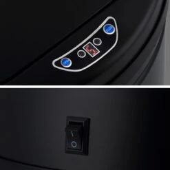 Monzana Prullenbak 56 Liter Inhoud - Met Sensor - RVS Zwart -Thuis Opslag Winkel 1200x1200 1570