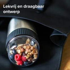 Coninx Thermos Lunchbox - Muesli Beker To Go - Isoleer Lunchpot - Yoghurtbeker To Go - Mueslibeker 840ml (600ml+240ml) - RVS -Thuis Opslag Winkel 1200x1200 158