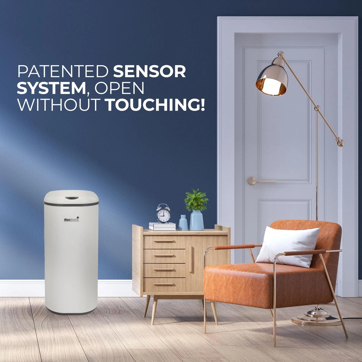 MaxxHome Prullenbak Met Sensor - 30L - Soft Close Deksel - RVS - Design Afvalemmer - Hygiënisch - Vingerafdruk Bestendig - Vuilnisbak Met Elektrische Deksel - Sensor Prullenbak - 30 Liter Vuilbak - 29 X 29 X 61,5 3 MaxxHome Prullenbak Met Sensor - 30L - Soft Close Deksel - RVS - Design Afvalemmer - Hygiënisch - Vingerafdruk Bestendig - Vuilnisbak Met Elektrische Deksel - Sensor Prullenbak - 30 Liter Vuilbak - 29 X 29 X 61,5 - Afbeelding 3