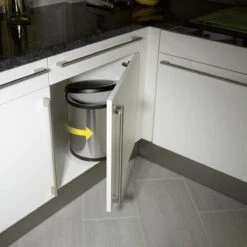 Hailo Compact-Box M Prullenbak - 15 L - Inbouwprullenbak - RVS -Thuis Opslag Winkel 1200x1200 1647