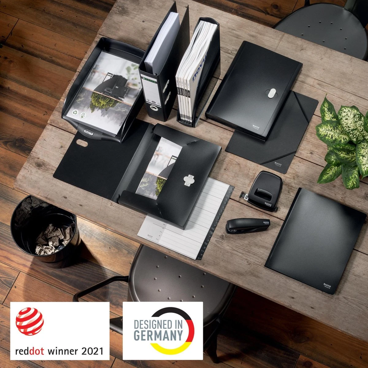 Leitz Recycle Papiermand - Zwart 4 Leitz Recycle Papiermand - Zwart - Afbeelding 4