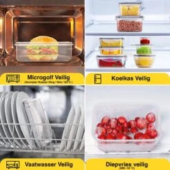 KE&1 Vershoudbakjes - Meal Prep Bakjes - Lunchbox - Diepvriesbakjes - Plastic Bakjes - Keuken - Keukenkast - Bakken -Thuis Opslag Winkel 1200x1200 1668