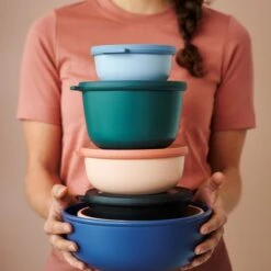 Mepal - Multikom Cirqula 3-delige Set (350 + 750 + 1250 Ml) - Mag In De Vriezer, Magnetron En Vaatwasser – Nordic Berry – Meal Prep Bakjes - Bewaardozen Met Deksel -Thuis Opslag Winkel 1200x1200 1705