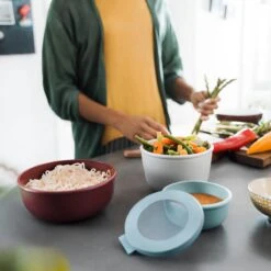 Mepal - Multikom Cirqula 3-delige Set (350 + 750 + 1250 Ml) - Mag In De Vriezer, Magnetron En Vaatwasser – Nordic Green – Meal Prep Bakjes - Bewaardozen Met Deksel -Thuis Opslag Winkel 1200x1200 1707