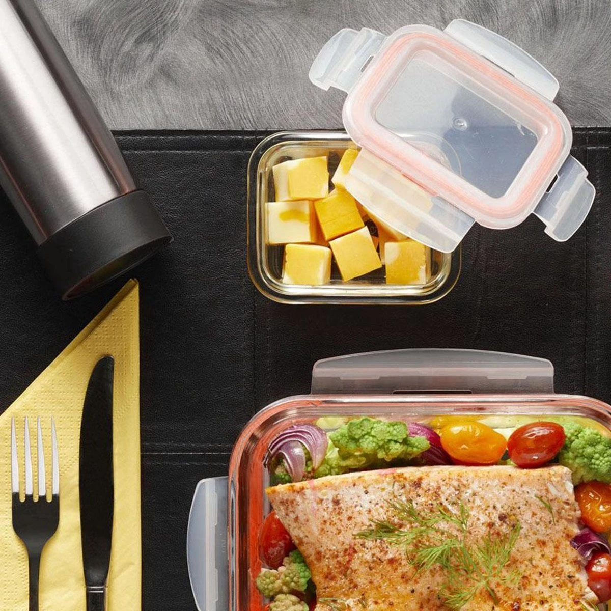 Lock&Lock Glazen Mini Vershoudbakjes - Glazen Bakjes Met Deksel - Ovenschaaltjes Met Deksel - Set Van 9 Stuks - 160 Ml 6 Lock&Lock Glazen Mini Vershoudbakjes - Glazen Bakjes Met Deksel - Ovenschaaltjes Met Deksel - Set Van 9 Stuks - 160 Ml - Afbeelding 6