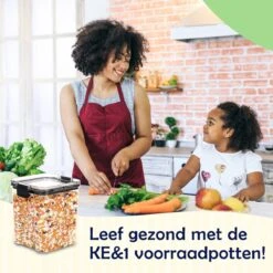 KE&1 Voorraadpotten - Container - Compartimenten - Bewaarbakjes - Vershouddoos - Snoeppot - Voorraadbussen - Vershoudbakjes - Meal Prep Bakjes -Thuis Opslag Winkel 1200x1200 1807