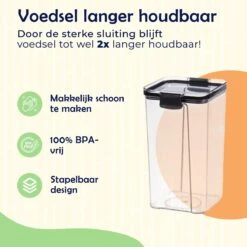 KE&1 Voorraadpotten - Container - Compartimenten - Bewaarbakjes - Vershouddoos - Snoeppot - Voorraadbussen - Vershoudbakjes - Meal Prep Bakjes -Thuis Opslag Winkel 1200x1200 1810