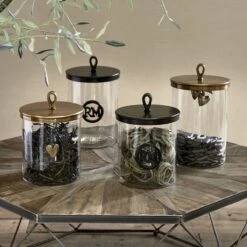 Riviera Maison Voorraadpotten Glas Met Deksel - RM Soho Storage Jar L - Transparant - 1 Stuks -Thuis Opslag Winkel 1200x1200 1816