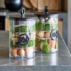 Riviera Maison Voorraadpotten Glas Met Deksel - RM Soho Storage Jar L - Transparant - 1 Stuks -Thuis Opslag Winkel 1200x1200 1818
