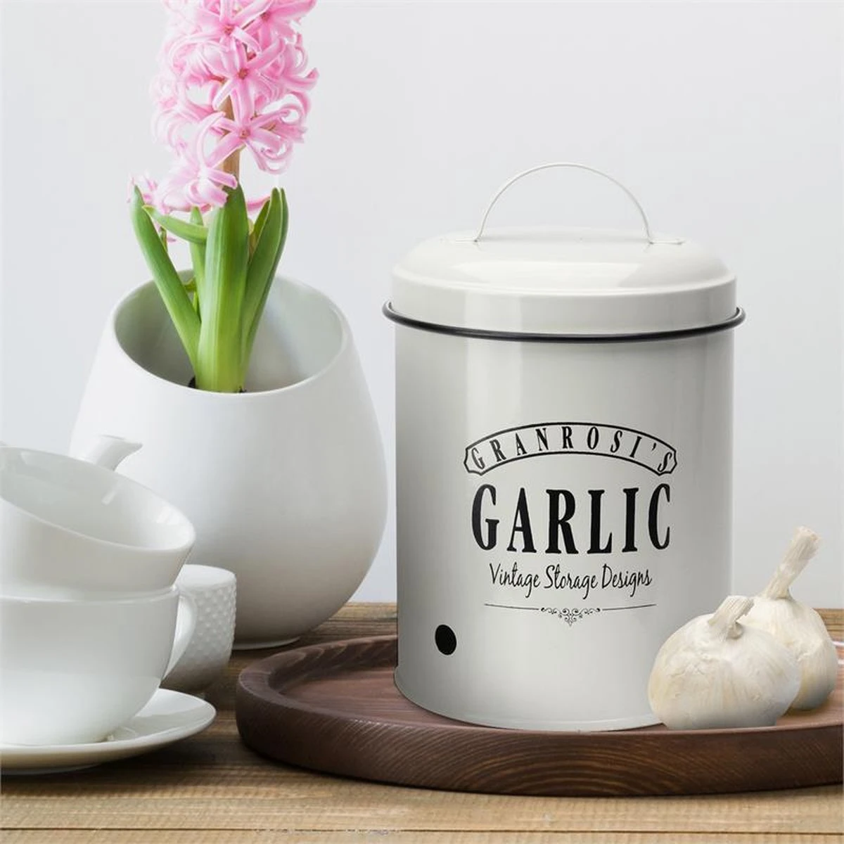 Klarstein Granrosi Montana Knoflookpot Emaille-staalplaat 12 X 18 Cm (ØxH) Roestvrij 3 Klarstein Granrosi Montana Knoflookpot Emaille-staalplaat 12 X 18 Cm (ØxH) Roestvrij - Afbeelding 3