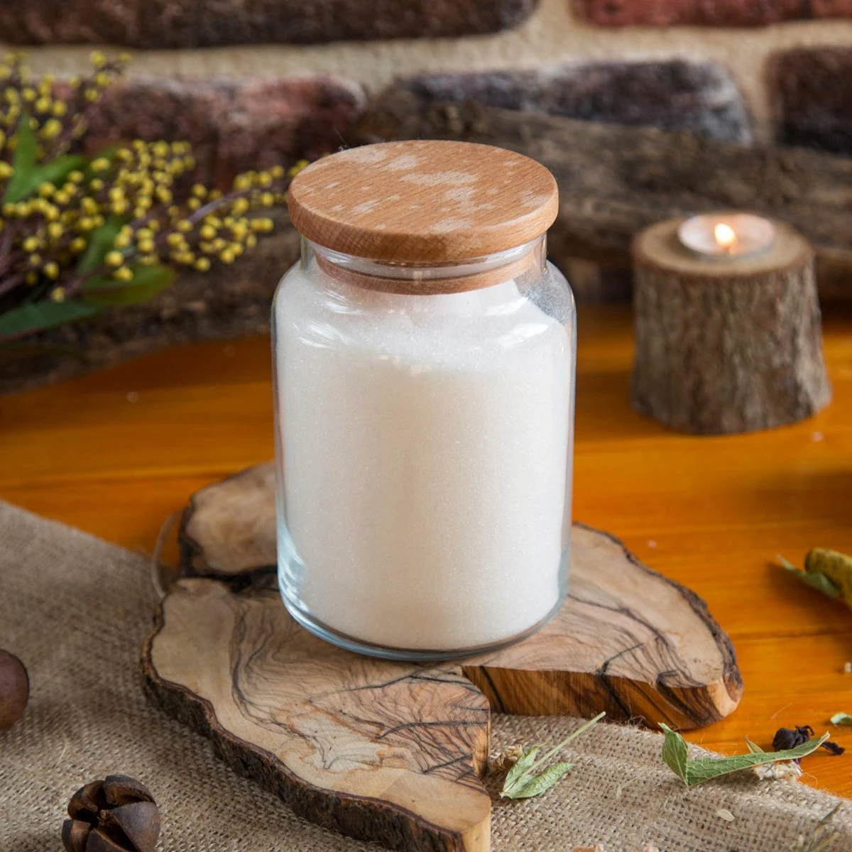 Joy Kitchen Glazen Voorraadpot Met Houten Deksel 890 Cc | ø 9,6 X 15 Cm | Voorraadpotten Glas Met Deksel | Snoeppot | Houten Deksel | Voorraadpotten Glas | Voorraadpot Koffie | Snoeppot Glas Met Deksel | Kruidenrek | Kruidenrek Potjes 3 Joy Kitchen Glazen Voorraadpot Met Houten Deksel 890 Cc | ø 9,6 X 15 Cm | Voorraadpotten Glas Met Deksel | Snoeppot | Houten Deksel | Voorraadpotten Glas | Voorraadpot Koffie | Snoeppot Glas Met Deksel | Kruidenrek | Kruidenrek Potjes - Afbeelding 3