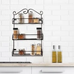 KitchenBrothers Kruidenrek - Staand En Ophangbaar - Voor 21 Potjes - 3 Laags - Metaal -Thuis Opslag Winkel 1200x1200 187