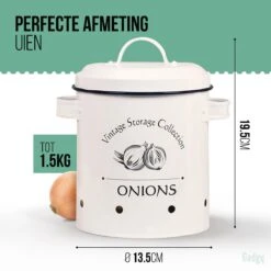 Gadgy Voorraadpotten Set: Aardappelpot Een Uienpot Een Knoflookpot – 3 Voorraadbussen Met Deksel – Bewaardoos - Voorraadblikken 10 Gadgy Voorraadpotten Set: Aardappelpot Een Uienpot Een Knoflookpot – 3 Voorraadbussen Met Deksel – Bewaardoos - Voorraadblikken -Thuis Opslag Winkel 1200x1200 1871