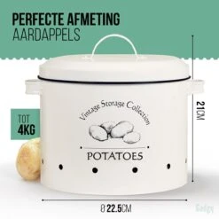 Gadgy Voorraadpotten Set: Aardappelpot Een Uienpot Een Knoflookpot – 3 Voorraadbussen Met Deksel – Bewaardoos - Voorraadblikken 11 Gadgy Voorraadpotten Set: Aardappelpot Een Uienpot Een Knoflookpot – 3 Voorraadbussen Met Deksel – Bewaardoos - Voorraadblikken -Thuis Opslag Winkel 1200x1200 1872