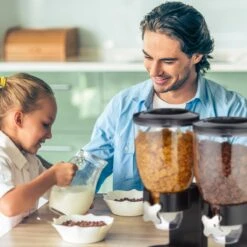 Relaxdays Conflakes Dispenser - Dubbel - Muesli Dispenser - 2x 4 L - Snoepautomaat - Zwart 17 Relaxdays Conflakes Dispenser - Dubbel - Muesli Dispenser - 2x 4 L - Snoepautomaat - Zwart -Thuis Opslag Winkel 1200x1200 1885