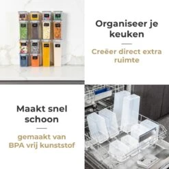 Vershoudbakjes - Meal Prep Bakjes - Lunchbox - Diepvriesbakjes - Vershouddoos - Vershoudbakjes Set - Plastic Bakjes - Voedselcontainer - Magnetron Bakjes Met Deksel - 14 Stuks - BPA Vrij - Stosh -Thuis Opslag Winkel 1200x1200 1913
