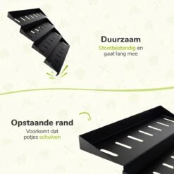 Kruidenrek Lade - Zwart - 4 Laags - Aluminium - Kruidenpotjes Opbergen -Thuis Opslag Winkel 1200x1200 204