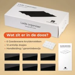 Goedewaere Kruidenrek Lade - 6 Stuks - Keuken Organizers - Keukenlade Organiser - Kruiden Organizer - Uitschuifbaar - Kunststof -Thuis Opslag Winkel 1200x1200 215