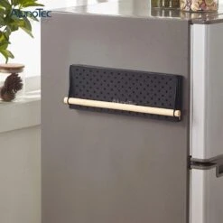 Merkloos Kruidenrek Zwart - Multifunctioneel Ophangbaar Keukenrek - Keukenrolhouder Zwart - Multifunctioneel Kruidenrek - Magnetisch Kruidenrek - Keuken Organizer - Koelkast Rek -Thuis Opslag Winkel 1200x1200 232