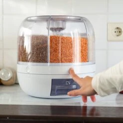 Roterende Voedsel Dispenser - 6 Vakken - Met Doseerschep - BPA Vrij - Handig -Thuis Opslag Winkel 1200x1200 354