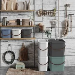 Rotho - Opbergcontainer / Voorraadbus Met Deksel 6L - Gerecycleerd Plastic BPA Vrij - Cappuccino -Thuis Opslag Winkel 1200x1200 387