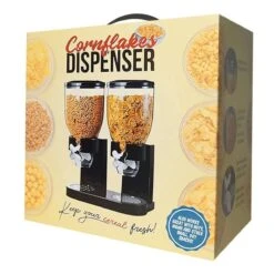 MikaMax Cornflakes Dispenser - Voorraadbus - Cornflakes Voorraadpot - Ontbijt Granendispenser - Zwart - 2 X 500 Gram 9 MikaMax Cornflakes Dispenser - Voorraadbus - Cornflakes Voorraadpot - Ontbijt Granendispenser - Zwart - 2 X 500 Gram -Thuis Opslag Winkel 1200x1200 399