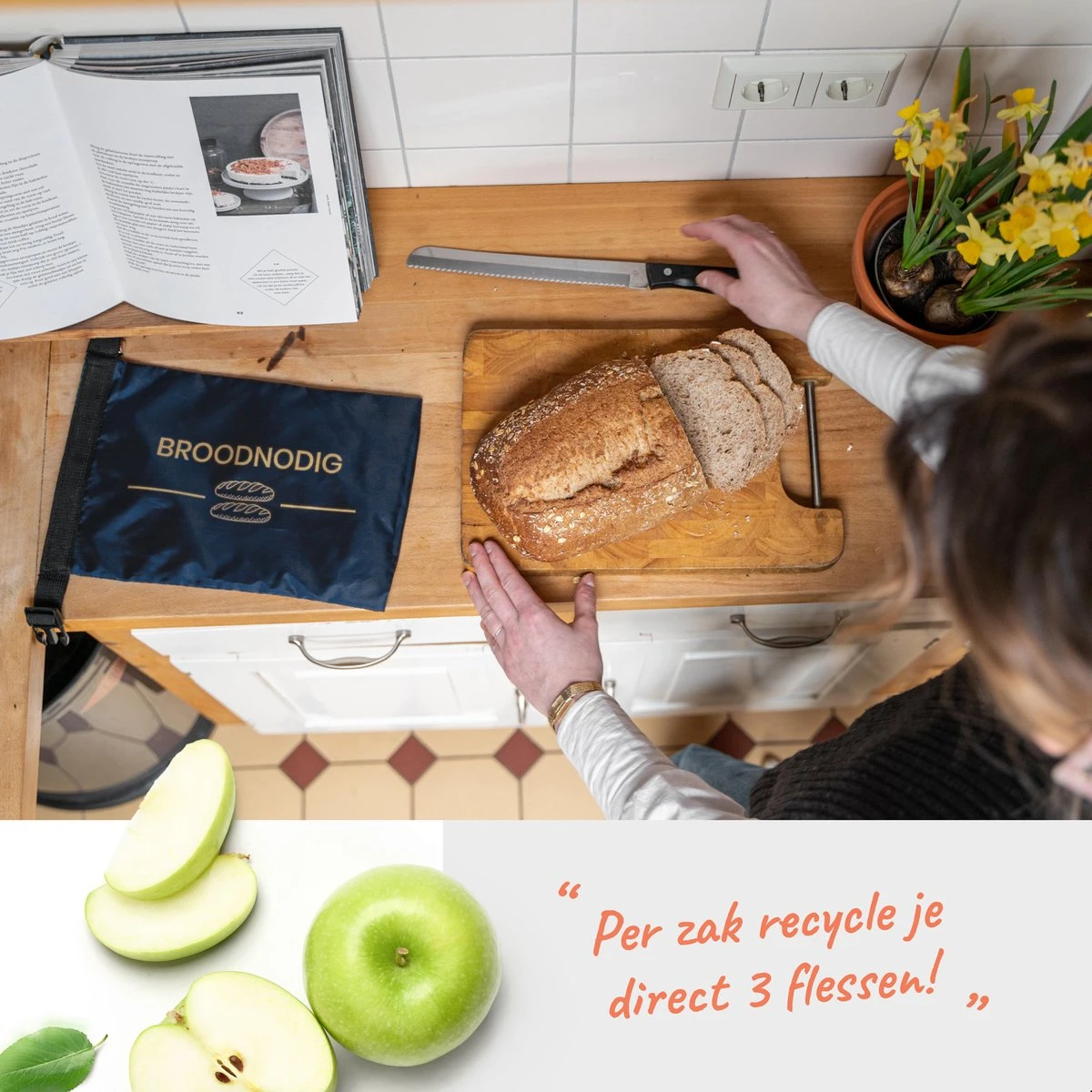 BROODNODIG® - Herbruikbare Boterhamzak - Van 100% Gerecyclede PET-flessen - Ideaal Als Diepvrieszakjes - Lunchzak - Herbruikbaar Boterhamzakje - Foodwrap - Lunchbox - 30x20cm - Zwart 7 BROODNODIG® - Herbruikbare Boterhamzak - Van 100% Gerecyclede PET-flessen - Ideaal Als Diepvrieszakjes - Lunchzak - Herbruikbaar Boterhamzakje - Foodwrap - Lunchbox - 30x20cm - Zwart - Afbeelding 7