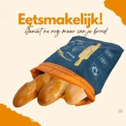 Herbruikbare Broodzak - Brooddoos - Broodbak - Voor Zelfgebakken Brood - Dubbele Voering - -Thuis Opslag Winkel 1200x1200 439