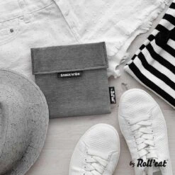 Roll'Eat Snack'n Go Herbruikbaar Boterhamzakje - Grijs -Thuis Opslag Winkel 1200x1200 444