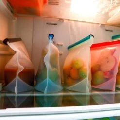 LOUZR Siliconen Vershoudzakken - Set 4-Stuks - 1000ml - Herbruikbaar -Thuis Opslag Winkel 1200x1200 458