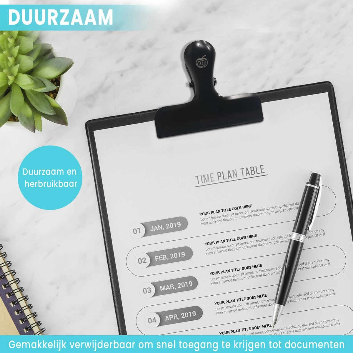 Bangosa® Vershoudclips - Afsluitclips - Vershoud Knijpers -Zaksluiter - Vershoudklemmen - RVS - 10 Stuks 2 Bangosa® Vershoudclips - Afsluitclips - Vershoud Knijpers -Zaksluiter - Vershoudklemmen - RVS - 10 Stuks - Afbeelding 2