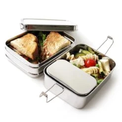 Eco Lunchbox - RVS - 3 Bakjes In 1 -Thuis Opslag Winkel 1200x1200 50