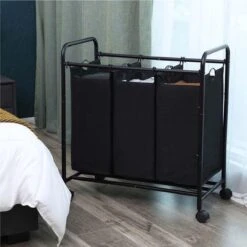 Songmics Wassorteerder – Wasmand – Wasbox – Waswagen – Was Sorteren - Wascollector – Zwart 18 Songmics Wassorteerder – Wasmand – Wasbox – Waswagen – Was Sorteren - Wascollector – Zwart -Thuis Opslag Winkel 1200x1200 532