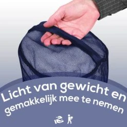 Allsa Wasmand - Opvouwbare Wasmand - 70 L - Extra Opbergvak - Stevig - Blauw -Thuis Opslag Winkel 1200x1200 541