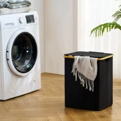 BrandtBergkamp Wasmand Zwart - 2 Stuks - Opvouwbare Wasmand - Wassorteerder - 150L -Thuis Opslag Winkel 1200x1200 544