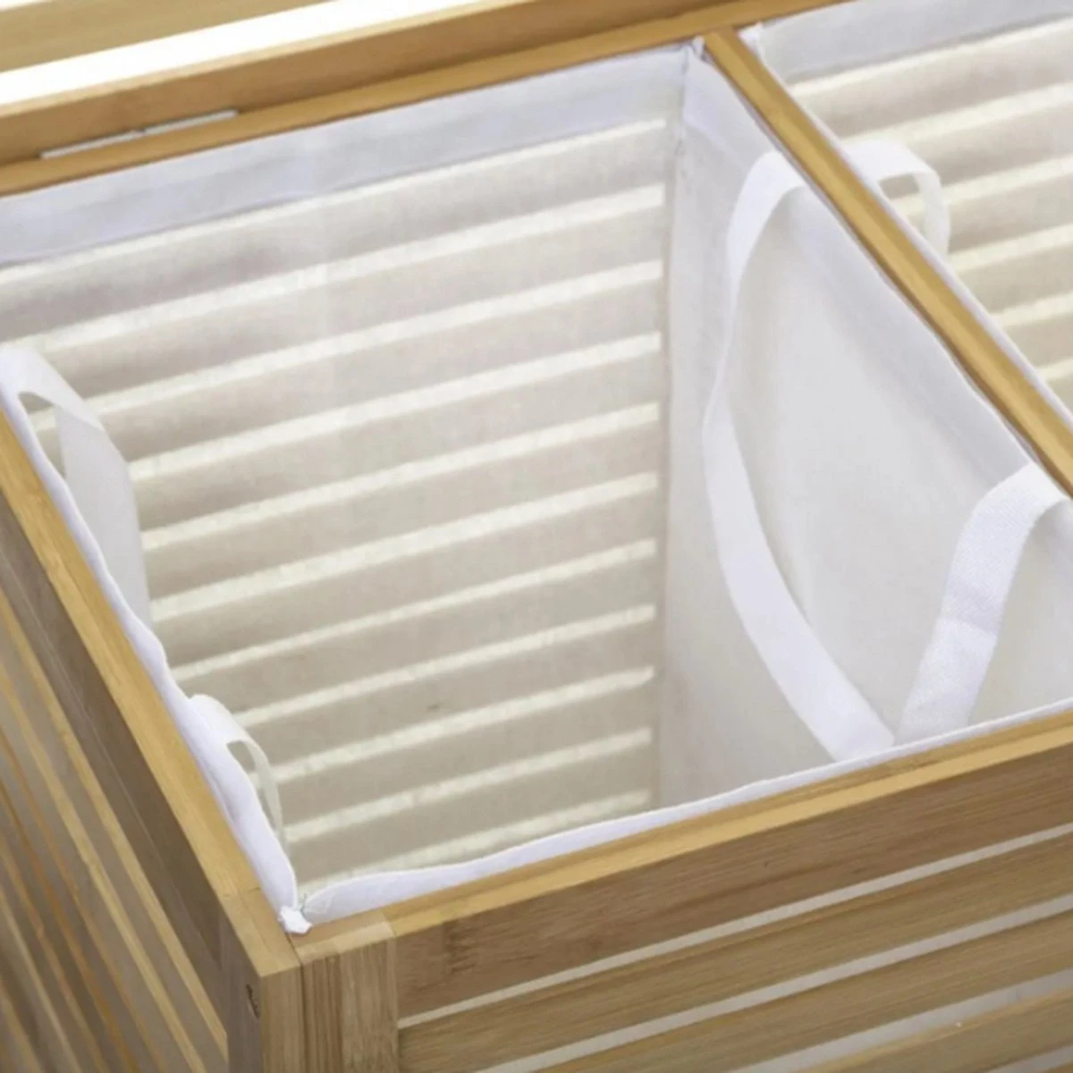 Merkloos Bamboe Wasmand XL Dubbel - Rieten Mand Met Deksel - 60 X 40 X 58 Cm 7 Merkloos Bamboe Wasmand XL Dubbel - Rieten Mand Met Deksel - 60 X 40 X 58 Cm - Afbeelding 7