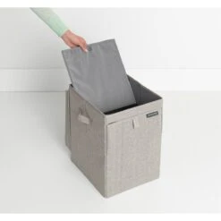 Brabantia Wasmand Met Deksel - Stapelbaar - 35 L - Grey -Thuis Opslag Winkel 1200x1200 569