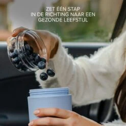 Coninx Yoghurtbeker To Go - Muesli Beker To Go - Lunchbeker - Mueslibeker 640ml ( 450ml+190ml ) - Blauw -Thuis Opslag Winkel 1200x1200 57