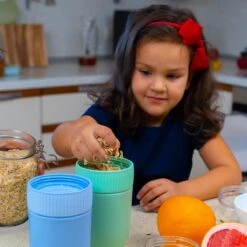 Coninx Yoghurtbeker To Go - Muesli Beker To Go - Lunchbeker - Mueslibeker 640ml ( 450ml+190ml ) - Blauw -Thuis Opslag Winkel 1200x1200 58