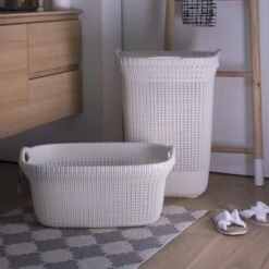 Curver Knit Wasmand Met Deksel - 57L - Oasis White 13 Curver Knit Wasmand Met Deksel - 57L - Oasis White -Thuis Opslag Winkel 1200x1200 596