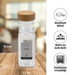 24 Glazen Kruidenpotjes Set Met 3 Soorten Strooideksels – Kruidenstrooier – Compleet Pakket Incl Kruidenpotjes Stickers, Krijtstift En Accessoires - Bamboo Deksel -Thuis Opslag Winkel 1200x1200 695