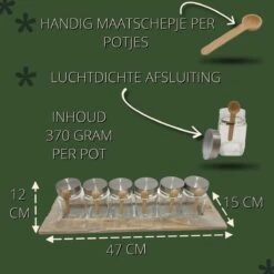 Kruidenpotjes Op Dienblad 6 Stuks | GerichteKeuze -Thuis Opslag Winkel 1200x1200 702