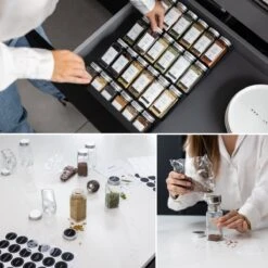 Deleca 24 Glazen Kruidenpotjes - Incl. 3 Soorten Stickers En Strooideksel Set - Voorraadpotten Glas Met Deksel - Kruidenstrooier - 10,5 X 4,3 Cm - Vierkant / 120 Ml 14 Deleca 24 Glazen Kruidenpotjes - Incl. 3 Soorten Stickers En Strooideksel Set - Voorraadpotten Glas Met Deksel - Kruidenstrooier - 10,5 X 4,3 Cm - Vierkant / 120 Ml -Thuis Opslag Winkel 1200x1200 738