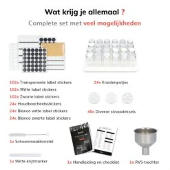 Deleca 24 Glazen Kruidenpotjes - Incl. 3 Soorten Stickers En Strooideksel Set - Voorraadpotten Glas Met Deksel - Kruidenstrooier - 10,5 X 4,3 Cm - Vierkant / 120 Ml 15 Deleca 24 Glazen Kruidenpotjes - Incl. 3 Soorten Stickers En Strooideksel Set - Voorraadpotten Glas Met Deksel - Kruidenstrooier - 10,5 X 4,3 Cm - Vierkant / 120 Ml -Thuis Opslag Winkel 1200x1200 739