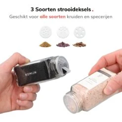 Deleca 24 Glazen Kruidenpotjes - Incl. 3 Soorten Stickers En Strooideksel Set - Voorraadpotten Glas Met Deksel - Kruidenstrooier - 10,5 X 4,3 Cm - Vierkant / 120 Ml 23 Deleca 24 Glazen Kruidenpotjes - Incl. 3 Soorten Stickers En Strooideksel Set - Voorraadpotten Glas Met Deksel - Kruidenstrooier - 10,5 X 4,3 Cm - Vierkant / 120 Ml -Thuis Opslag Winkel 1200x1200 747